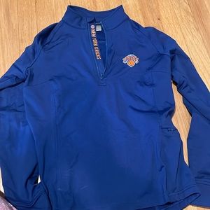 New York Knicks Quarter Zip Long Sleeve